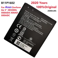 100 original b11p1602 2600mah new battery for asus zenfone go 5 zb500kl x00ada x00ad x00adc cellphone battery