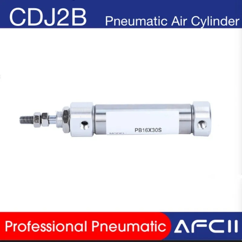 Mini Double Acting Pneumatic Cylinder Stroke 5/10/15/20/25/30/35/40/50 CDJ2B CDJ2B10 CDJ2B16 Stainless Steel Small Air Cylinder