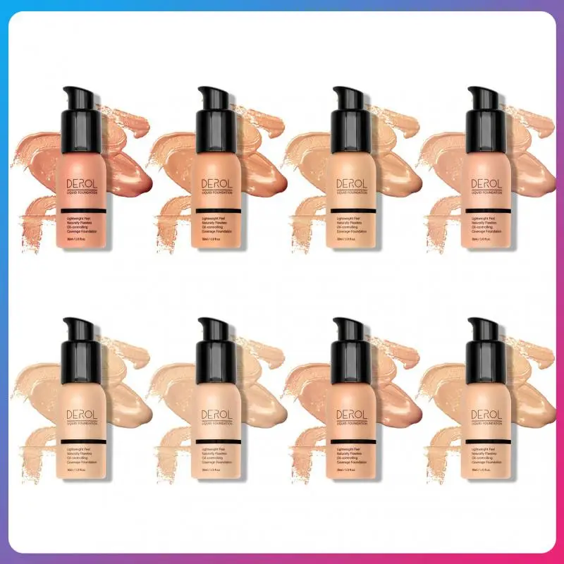 

Mineral Liquid Foundation Whitening Concealer Dark Circles Acne Marks Facial Base Cream Makeup Primer Cosmetics TSLM1