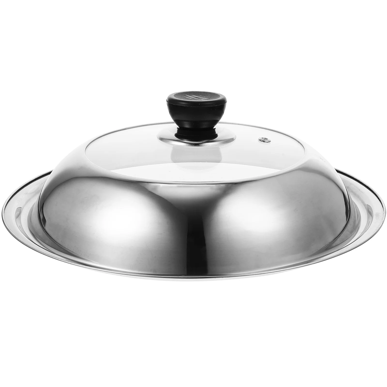 

Steak Dome Pan Lid Stainless Steel Pan Cover Glass Bakeware Lids Visualized Pot Cover Grill Skillets Cover Replacement Pot Lids