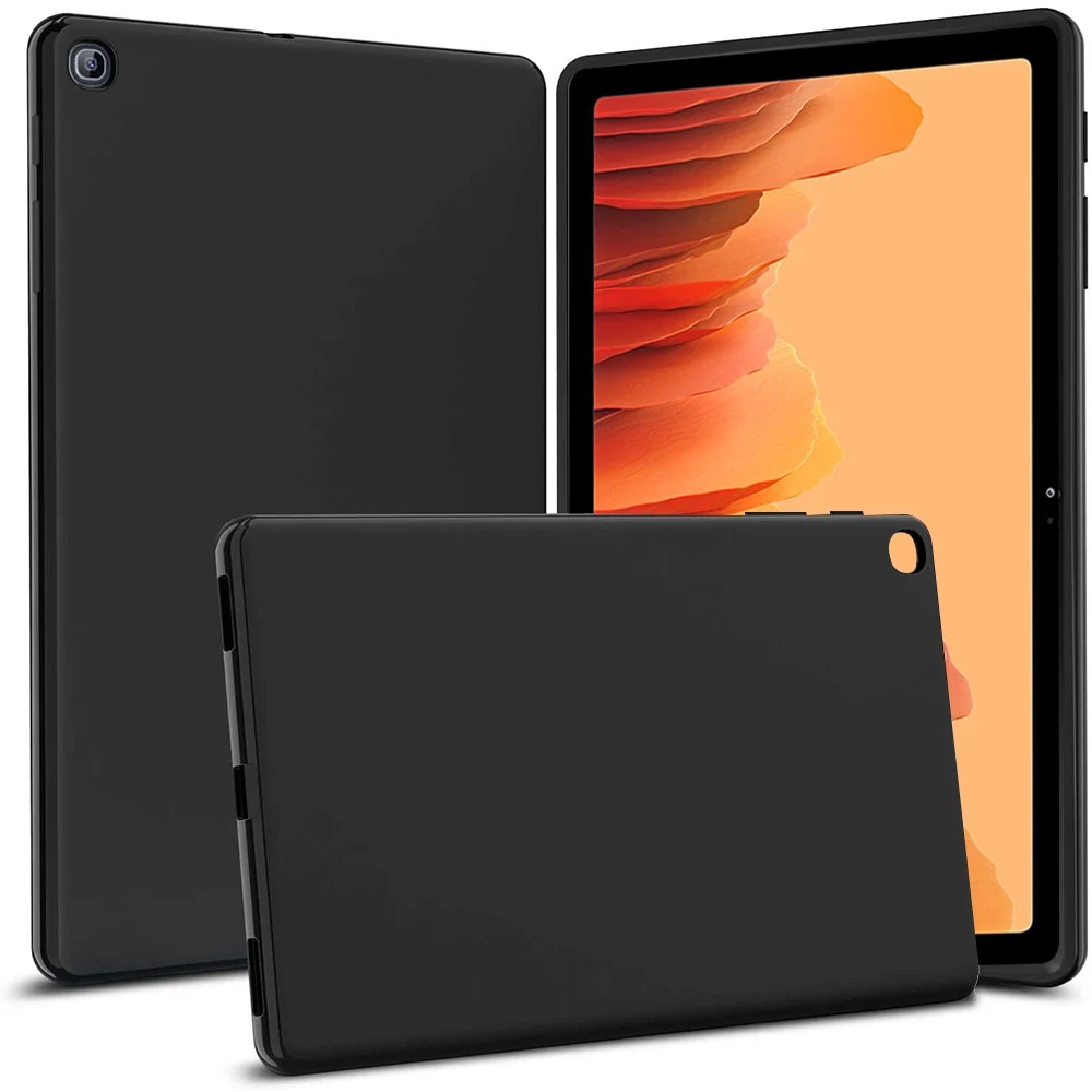 

Мягкий силиконовый чехол для Samsung Galaxy Tab A7 10,4 дюйма, фотография 2020 дюйма, противоударный гибкий черный чехол из ТПУ для задней крышки T500 T505