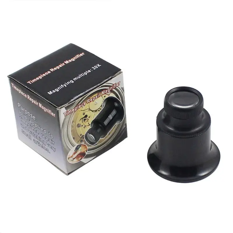 

69HB 20X Jewelers Eye Loupe Loop Magnifier Magnifying Glass Watchmakers Jewelry Tools