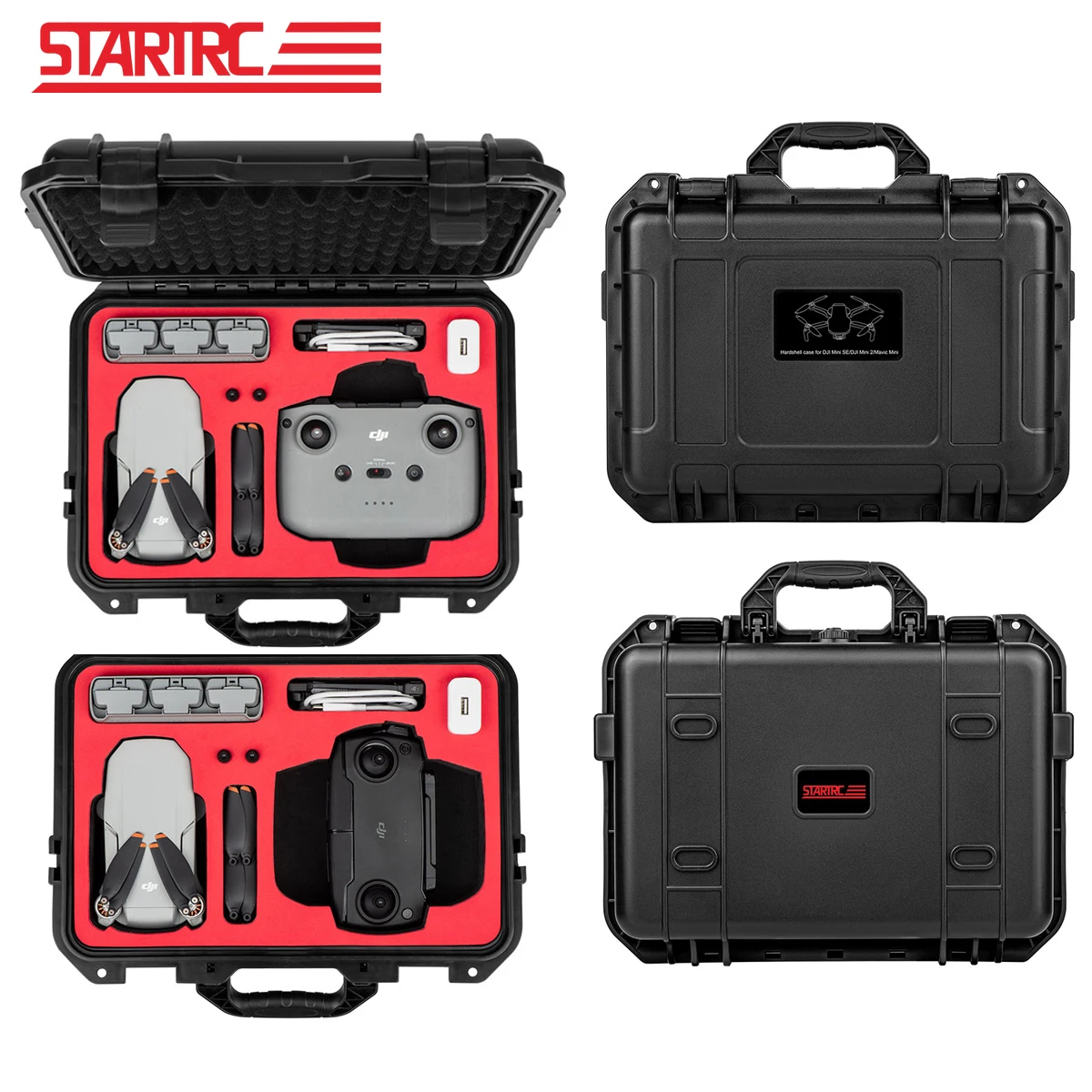 

STARTRC DJI Mini 2 Portable Storage Case ABS Waterproof Explosionproof Hard Box Suitcase for DJI Mavic Mini SE Drone Accessories