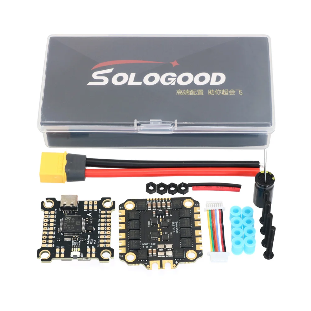 SoloGood F722 60A Stack ICM42688P FC + BLHELI_S 60A 4in1 ESC 30,5X30,5 мм 2-6S RC FPV Запчасти для дрона для фристайла (art.: 3920d03541b87) - 3920d03541b87