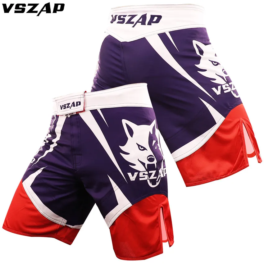 

VSZAP Kirin Boxing Fight Shorts Print MMA Shorts Boxing Trunks Fightwear Side Splits Jiu-Jitsu Pants Muay Thai Fighting Shorts