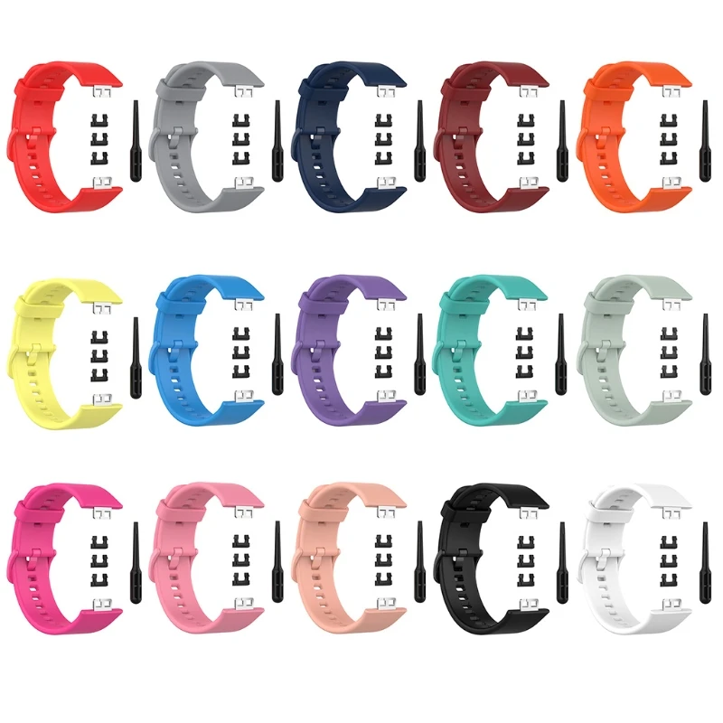 

Силиконовый ремешок для Huawei Watch Fit, спортивные часы, мягкий ремешок, браслет-петля