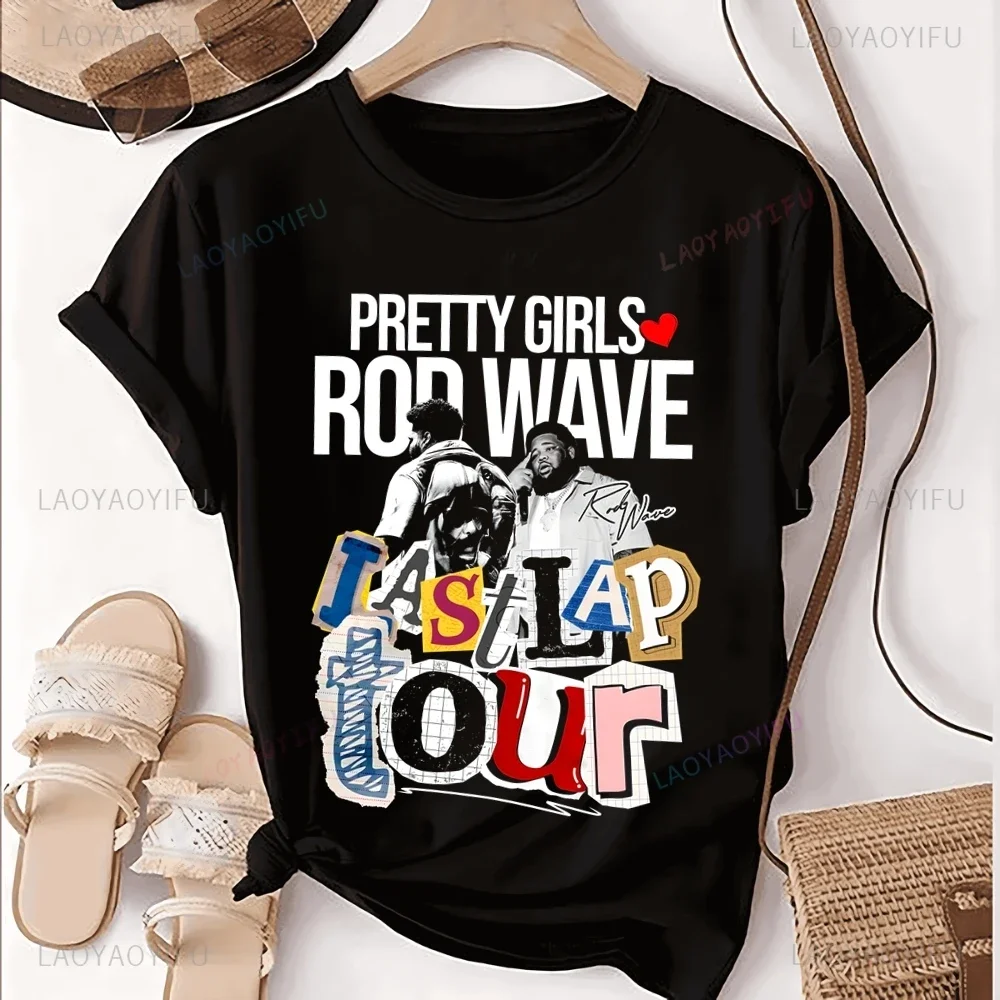 Повседневная модная футболка с принтом ROD WAVE топ Trend рубашка унисекс короткими