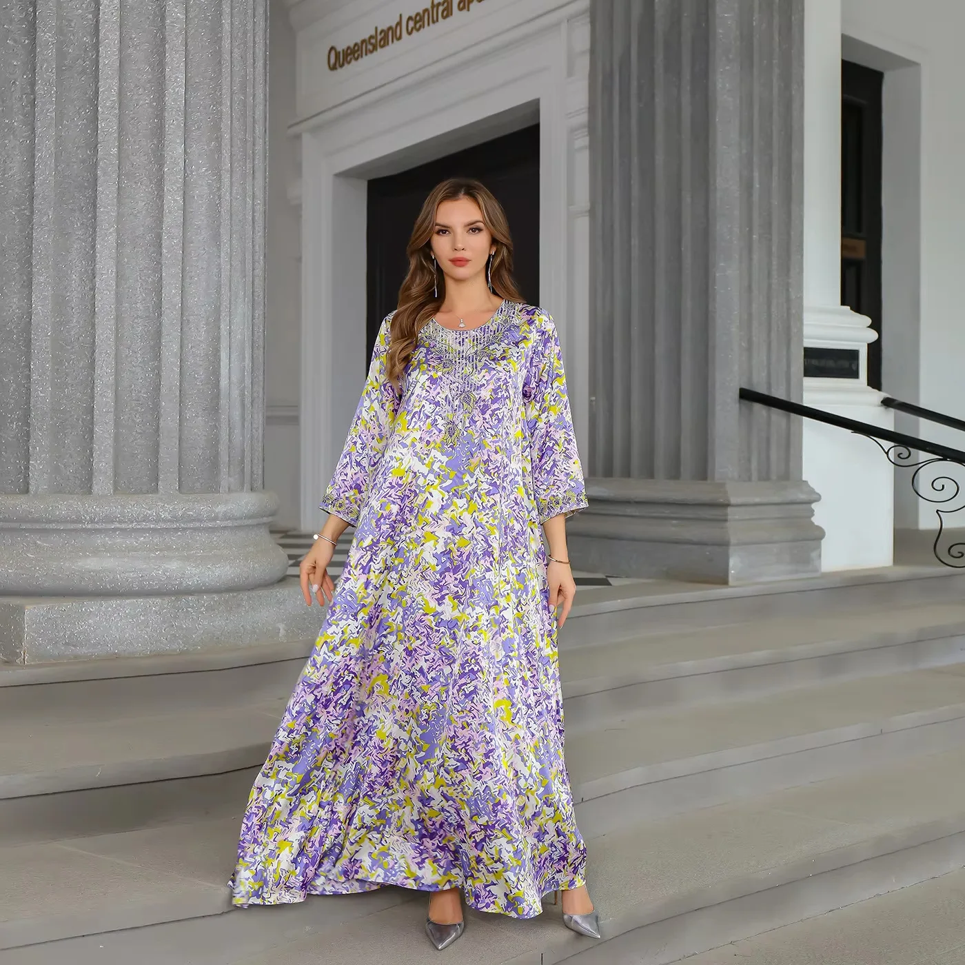 Женское платье макси Абая мусульман африканский кафтан длинные Salwar Kameez Tourengas