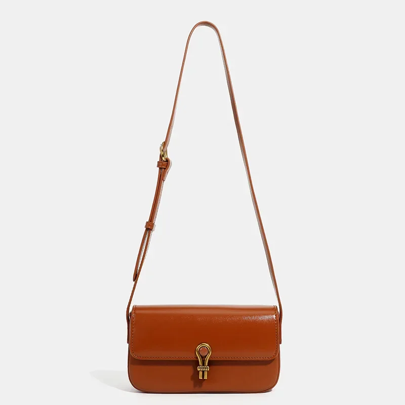 Однотонная дизайнерская сумка-седло для женщин новинка 2023 модная трендовая