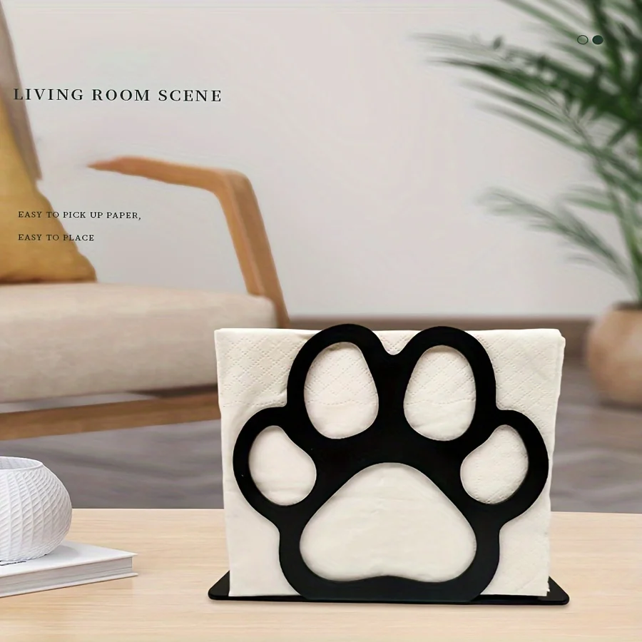 Черный Держатель Для Бумаги Металлическая Коробка Салфеток Стеллаж Хранения