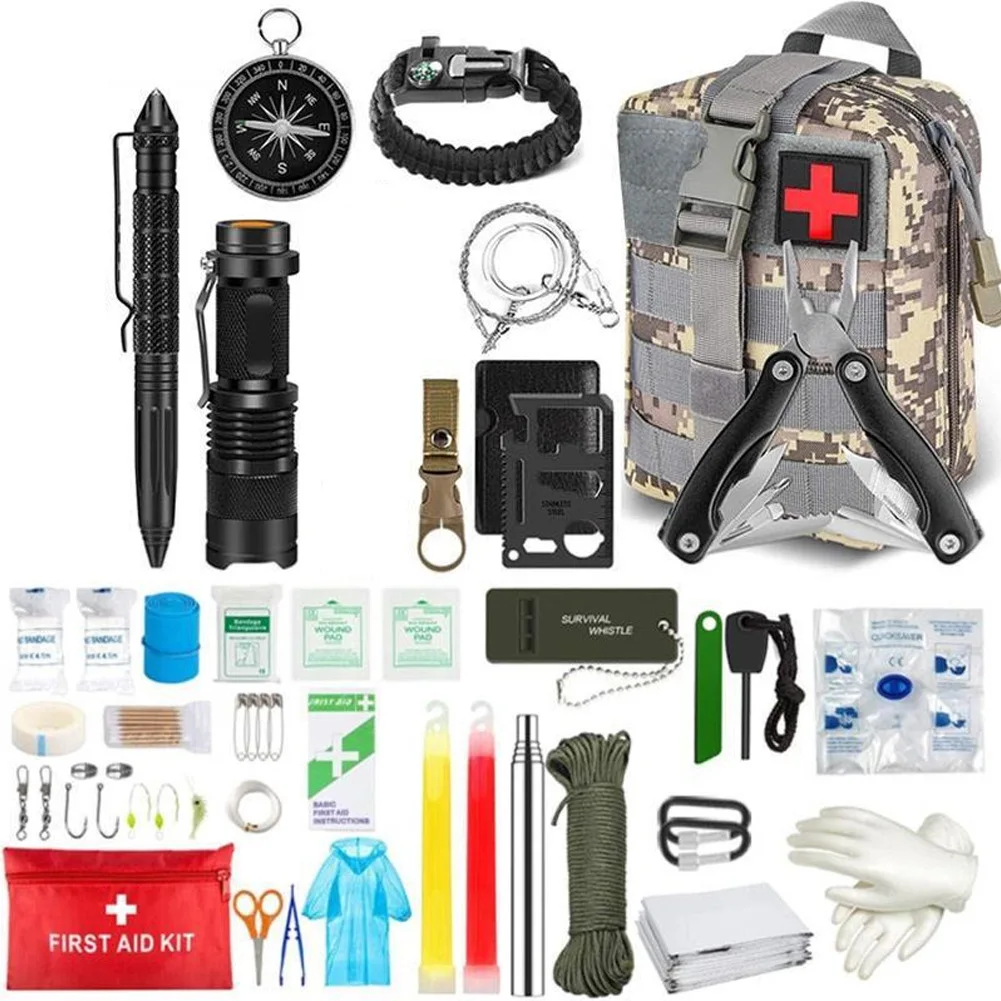 Outdoor SOS Supplies Emergency Survival Multi-Function Tactical Kit Survival Tool Set Emergency Kit