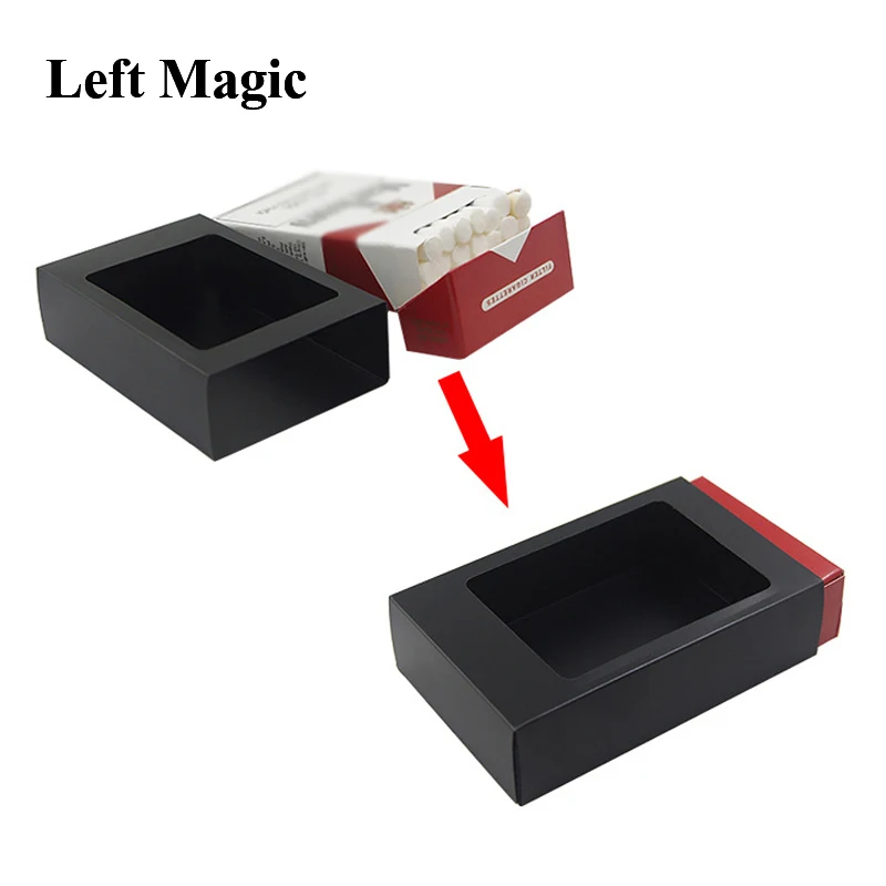 Vanishing Cigarette Case Magic Tricks Disappearing Vanishing Deck Card Box Close-Up  Street Stage Illusions Gimmicks  Props Toys