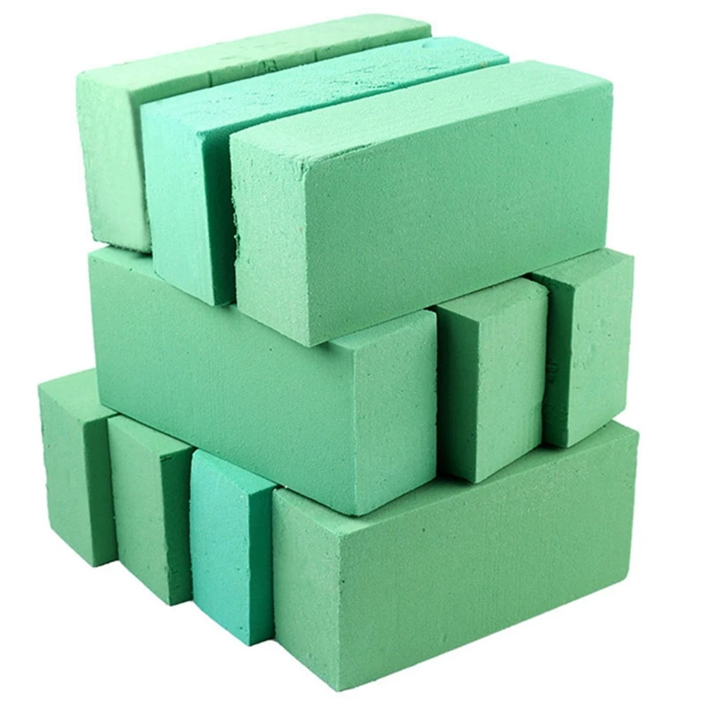 

10Pcs Floral Foam Blocks, Flower Holder Flower Green Bricks Applied Dry or Wet for Artificial Flowers