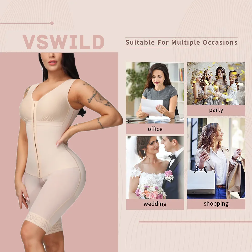 Компрессионная одежда Fajas для женщин Корректирующее белье похудения корсет