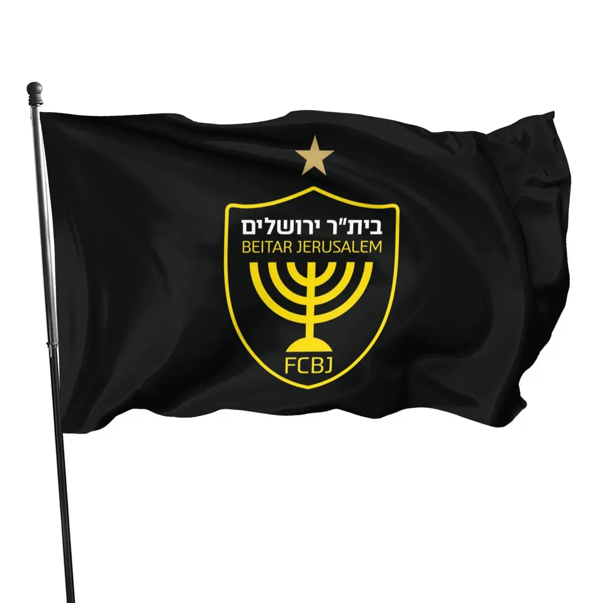 

Israel Beitar Jerusalem Fc 3x5 Foot Flags Beitar FC Outdoor Flag 100% Single-Layer Translucent Polyester 4x6 Foot