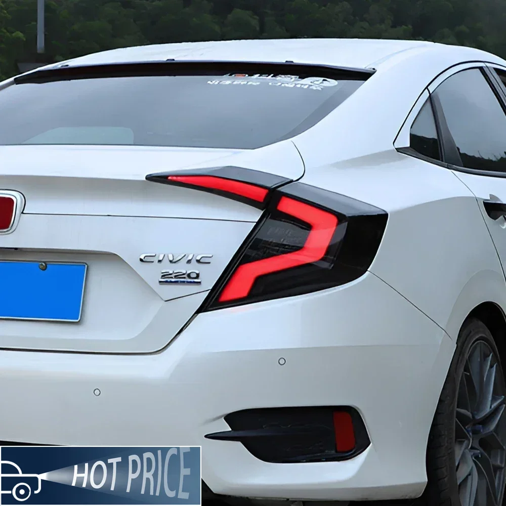 Для Honda Civic X 10th FC FK7 FK8 2016-2021 Обновление динамических мигающих задних фонарей, инструменты, автомобильные аксессуары, светодиодные автомобильные задние фонари в сборе (art.: 3920ccb60c8e4) - 3920ccb60c8e4