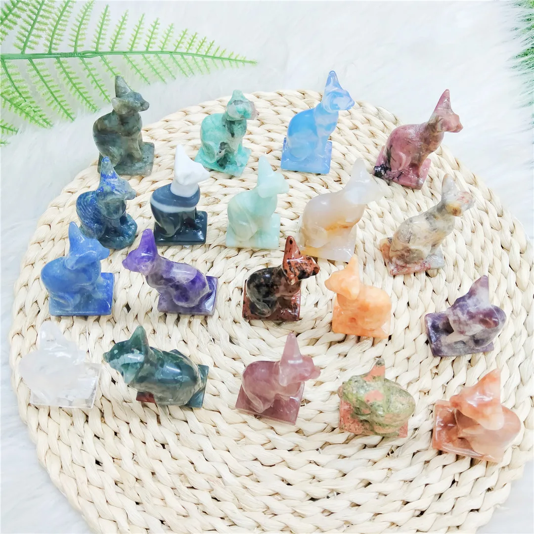 

Хрустальный котенок без волос, милая Хрустальная животная резьба, лечебная ручная резьба, розовый кварц, аметист для подарка WLL