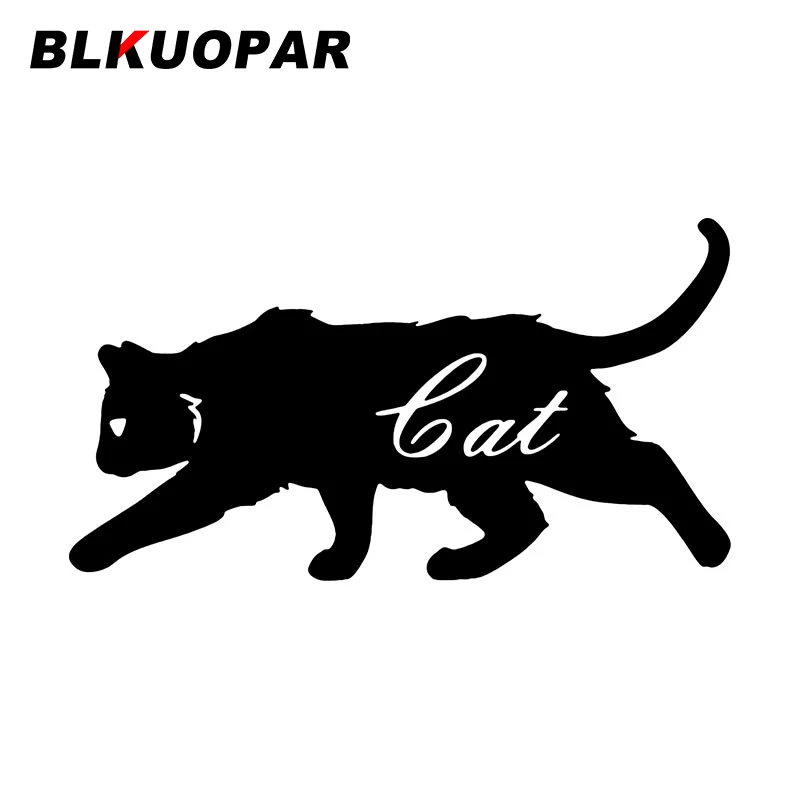 

Креативные автомобильные наклейки BLKUOPAR с изображением кота и животных, устойчивые к царапинам аниме высекающие наклейки, личные автомобильные товары с окошками и фургоном