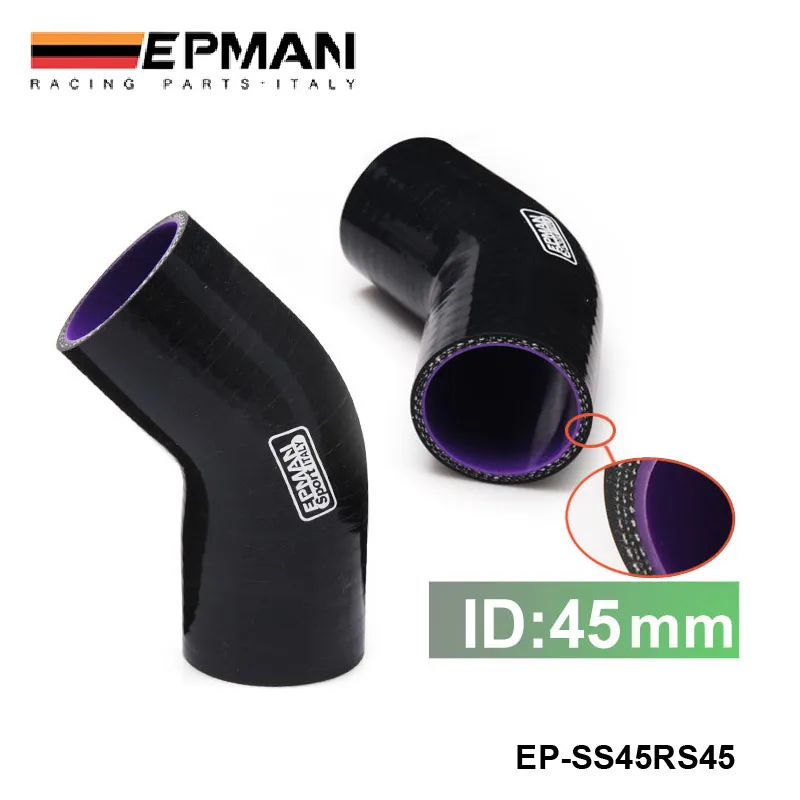 

Black Silicone Hose Elbow 45 Degree 45mm 1.75" for Ford Mustang GT / Cobra V8 5.0L 1986-1993 EP-SS45RS45