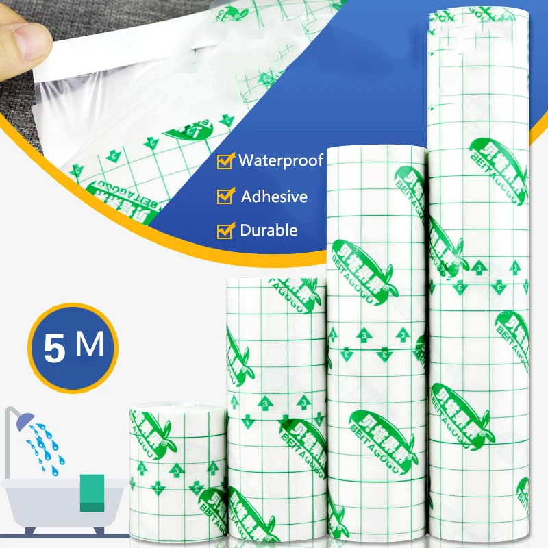 

Новинка 5 м/рулон 5-10-15-20 см водонепроницаемая лента стикер повязка для ран марлевые повязки для фиксации спортивной работы Аварийные наборы ...