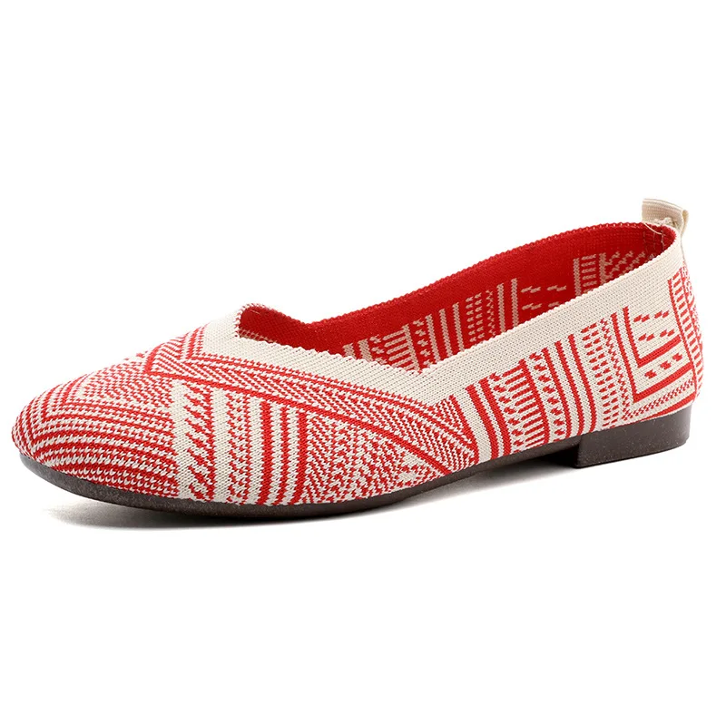 Flat Casual Shoes Ladies New Mesh Breathable Sneakers Women Breathable Light Slip on Loafers Socks Shoes Women Zapatillas Mujer