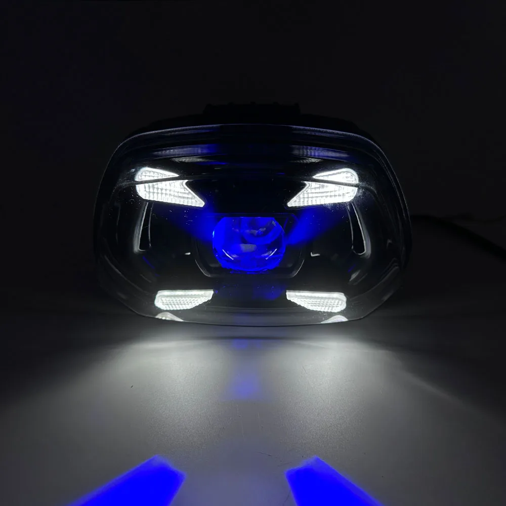 Фото Светодиодные фары для мотоцикла с лампой Devil's Eye DRL для Vespa Sprint 150 Sprint 150 2017 2018 2019 2020 2021 2022 2023 2024 №4