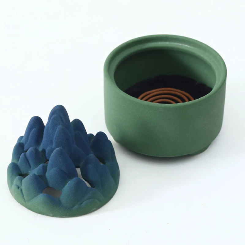 

Retro Bowl Candlee Vessel Kit Lid Zen Accessories Minimalist Smoke Backflow Candlee Vessel Meditation Decor Encens Home Office