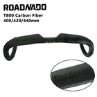 Руль для шоссейного велосипеда, легкий, из углеродного волокна, с изгибом, 31, 8 х40, 420440 мм