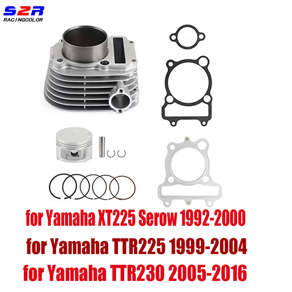 

For YAMAHA XT225 XT 225 TTR225 TT-R 225 230 TTR230 Motorcycle Cylinder Block Gasket KIT Piston Set Ring Engine Parts 70MM