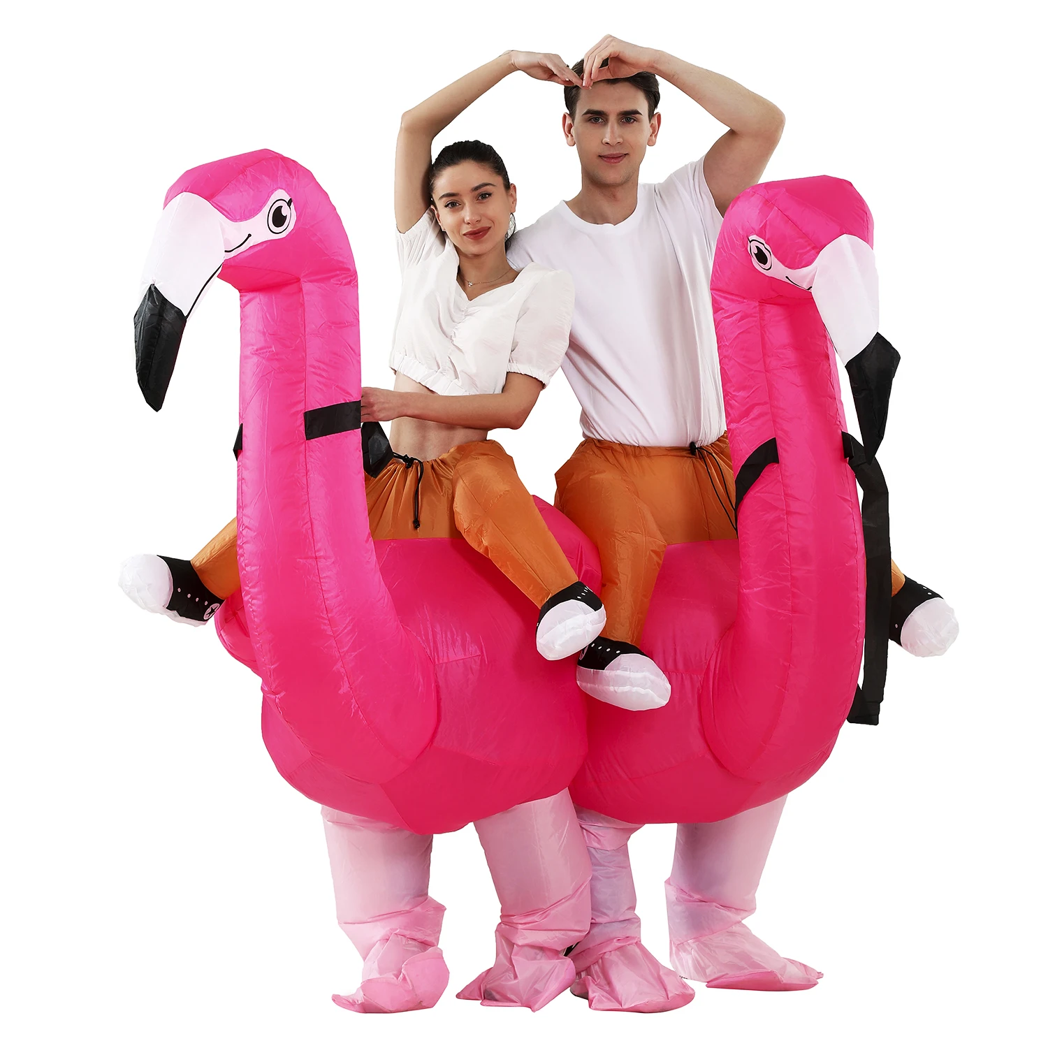

Flamingo Inflatable Costume Christms Mascot Costume For Women Adults Kids Halloween Cartoon Anime Mascot Cosplay For Party