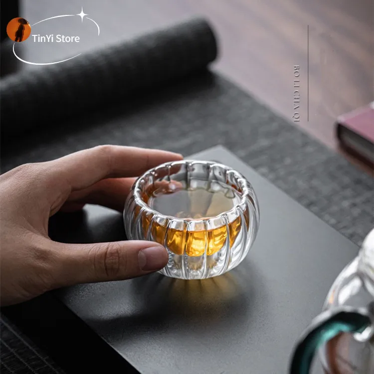 

6/4/2PC Double Wall Glass Cup Transparent Handmade Heat Resistant Beer Tea Drink Kungfu Teacup MINI Whisky Cup Espresso Coffee