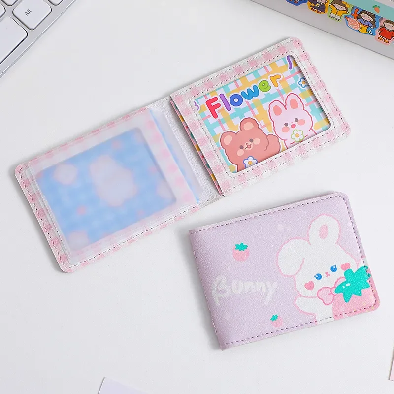 Cartoon Tiger Rabbit Driver License Card Holder Cute Women Bank Cards Name Cards Purse Mini Clutch Wallet Money Purse