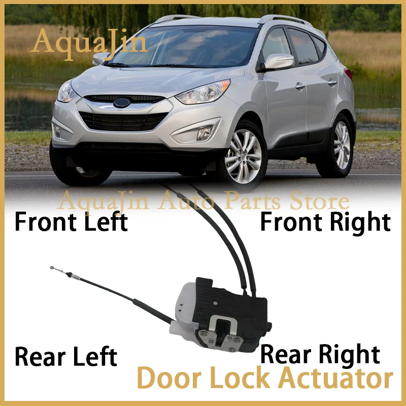 Фото Передний задний левый и правый привод замка двери водителя для Hyundai Tucson LM IX35 2010 ~ 2017 2011 OE 81310-2S000 81410-2S000 81420-2S000 №1