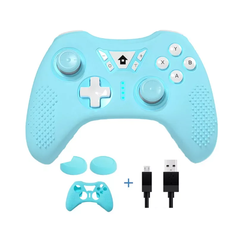 

The newThe newWireless blue tooth game Controller Joystick Gamepad For Switch Pro/PC Wireless Joystick With Silicone Case
