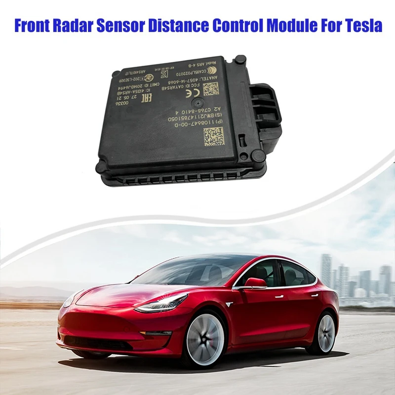 

Car Front Radar Sensor Distance Control Module Car Cruise Module ACC Module For Tesla Model S,X,3,Y 1108647-00-D