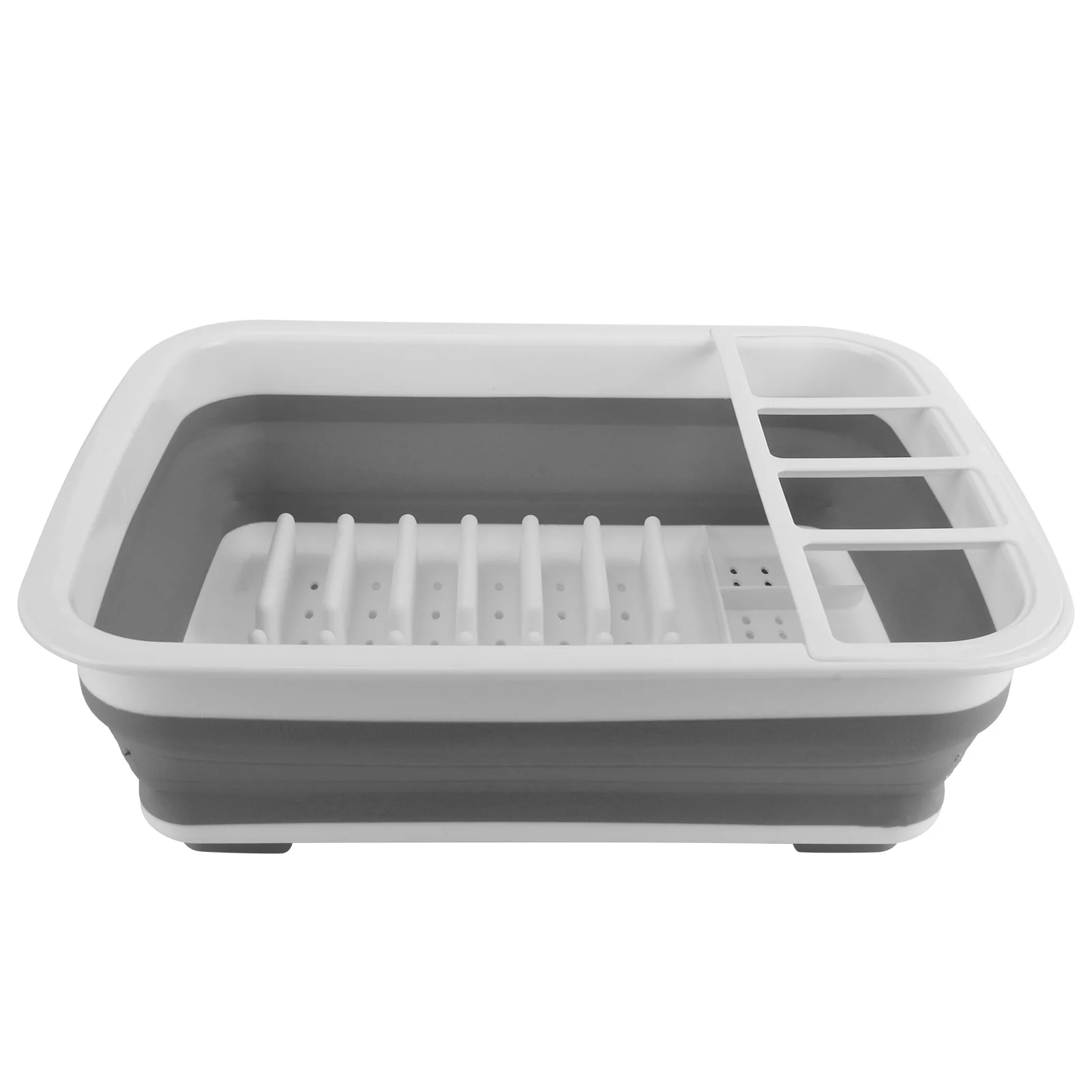 

Foldable Drain Basket Drying Dish Storage Rack Dish Drainer for Kitchen Counter Organizer