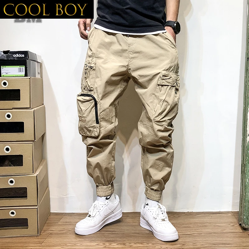 J BOYS Boutique Japanese Streetwear Plus Size Thin Cargo Pants Men Clothing Harajuku Jogging Pants Trendy Casual Joggers Korean