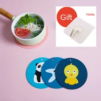 cartoon pvc cup pad slip insulation cup mat hot drink holder mug stand kitchen accessories tableware pad coffee water coasters