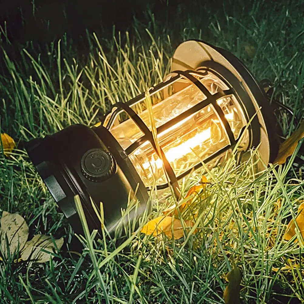 

Excellent Tent Light Hook Design USB Charging High Brightness Portable Lantern Lamp Portable Lantern Camping Light