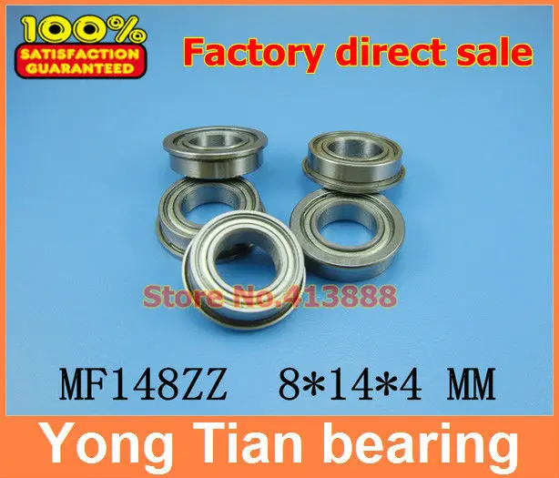 1pcs High Quality SUS440C environmental corrosion resistant flanged stainless steel bearings SMF148ZZ 8*14*15.6*4*0.8 mm