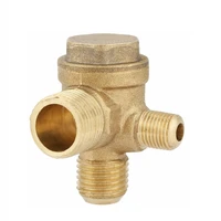 air compressor check valve 3 port brass male threaded check valve connector tool for air compressor prevent 20mm14mm10mm