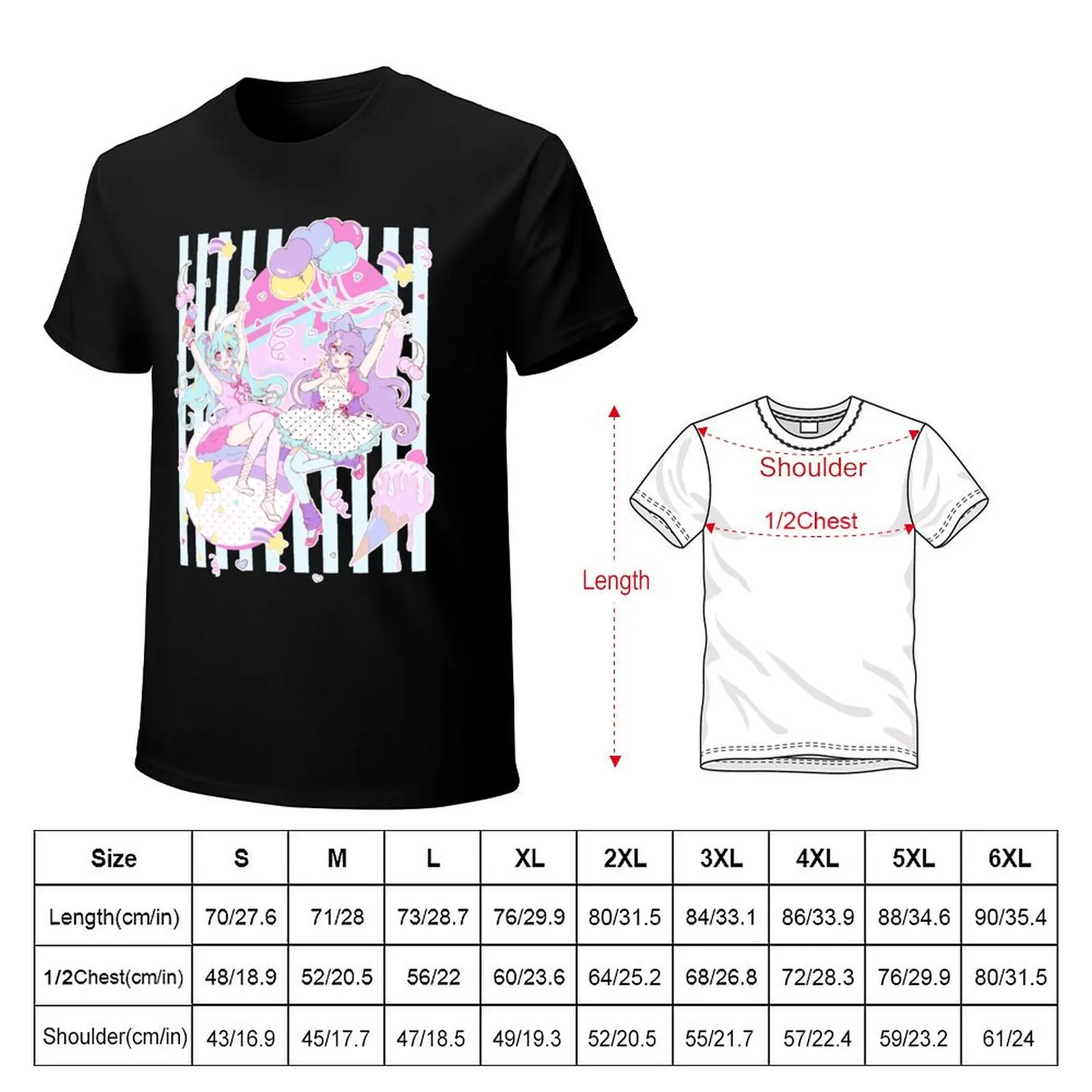 Funfair Party - пастельная футболка с рисунком хлопковые футболки эстетичная одежда в