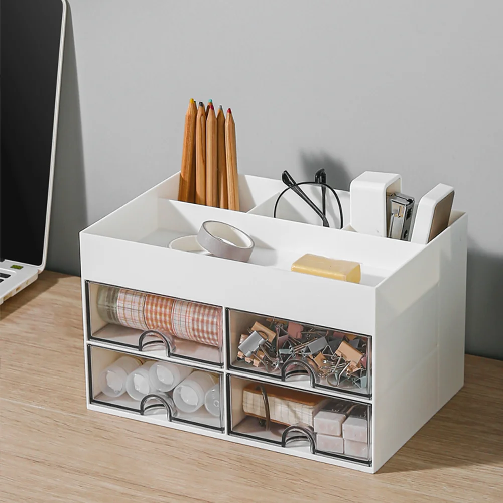 

Drawer Storage Cabinet Practical Organizer Desk Creative Table Holder Bathroom Office Makeup Vanity Desktop