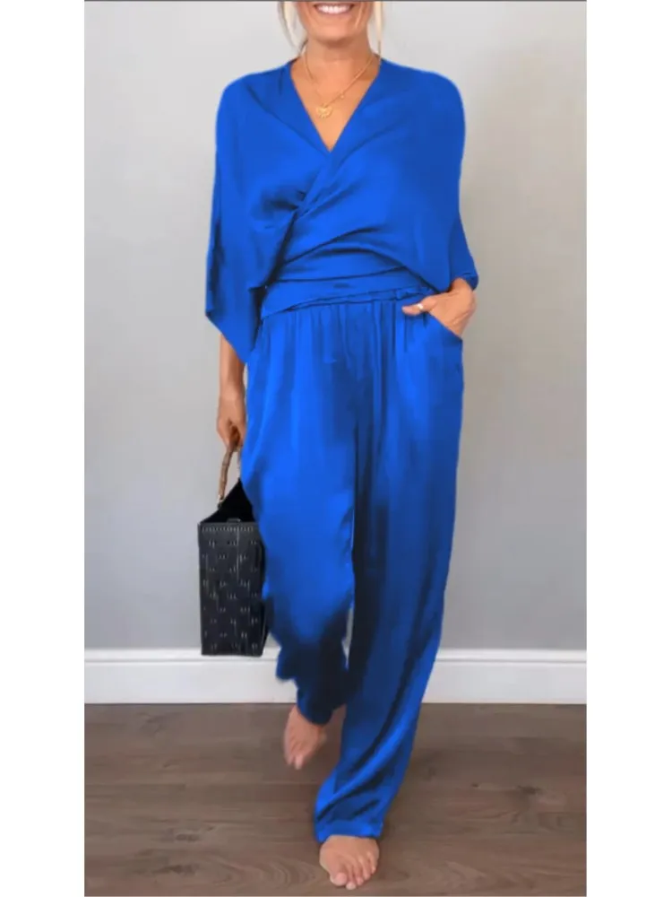 Женский комплект FUXIONGFU однотонный полиэстер