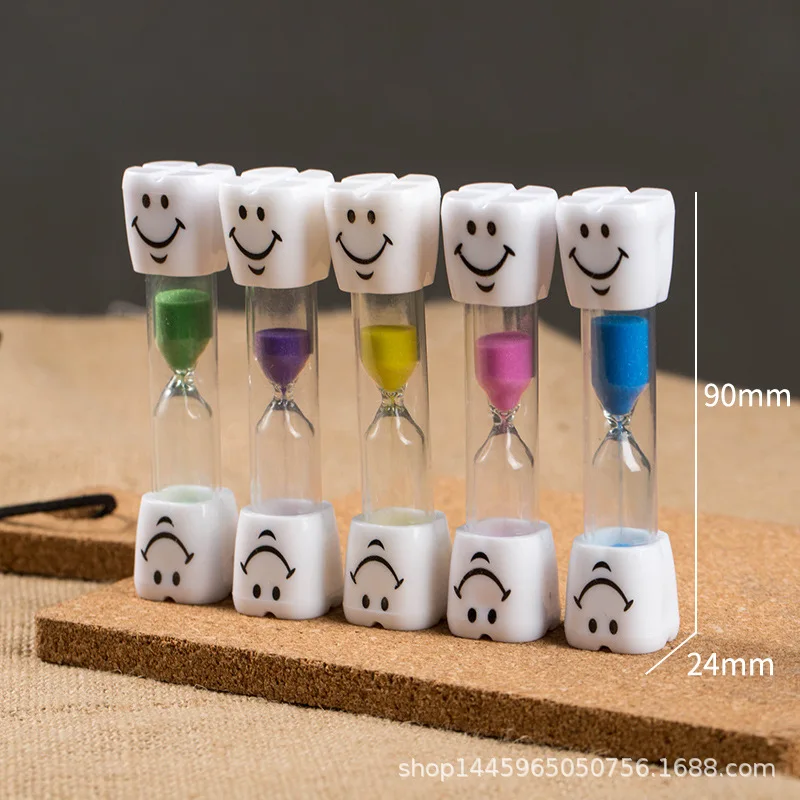 

Mini Colorful Hourglass Double Layer Safety Fall Proof Smile Hourglass Creative Children Gift Timer Home Decoration Sand Clock