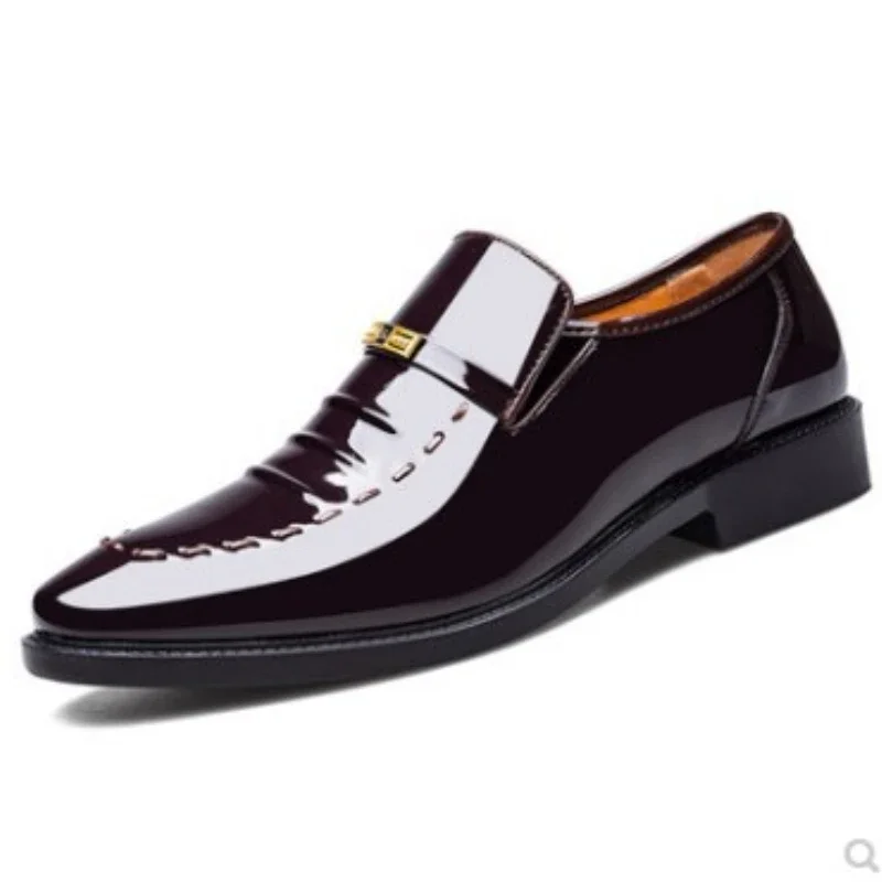 

Туфли мужские классические, заостренный носок, на шнуровке, деловые повседневные, кожаные оксфорды, брендовые, коричневые, черные, большие размеры 38-48
