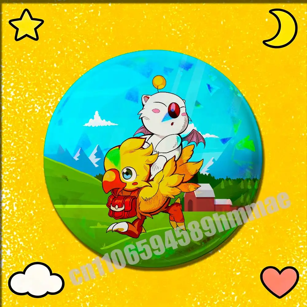Значки-эмблемы M-Moogle C-Chocobo V-Vivi, круглые значки-броши, декоративные пуговицы для головных уборов, 32 мм (art.: 3920d8bbceb7a) - 3920d8bbceb7a