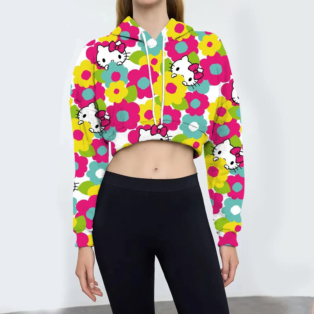 Толстовка с капюшоном Hello Kitty Kuromi женская толстовка индивидуальным укороченным