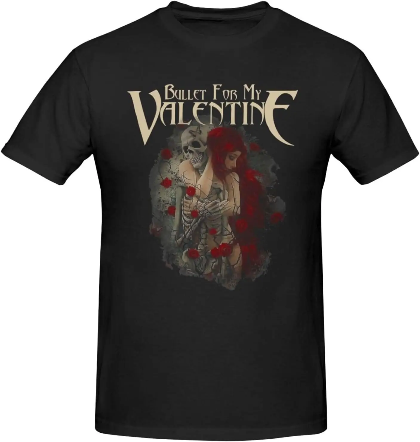 Мужская футболка с круглым вырезом коротким рукавом и