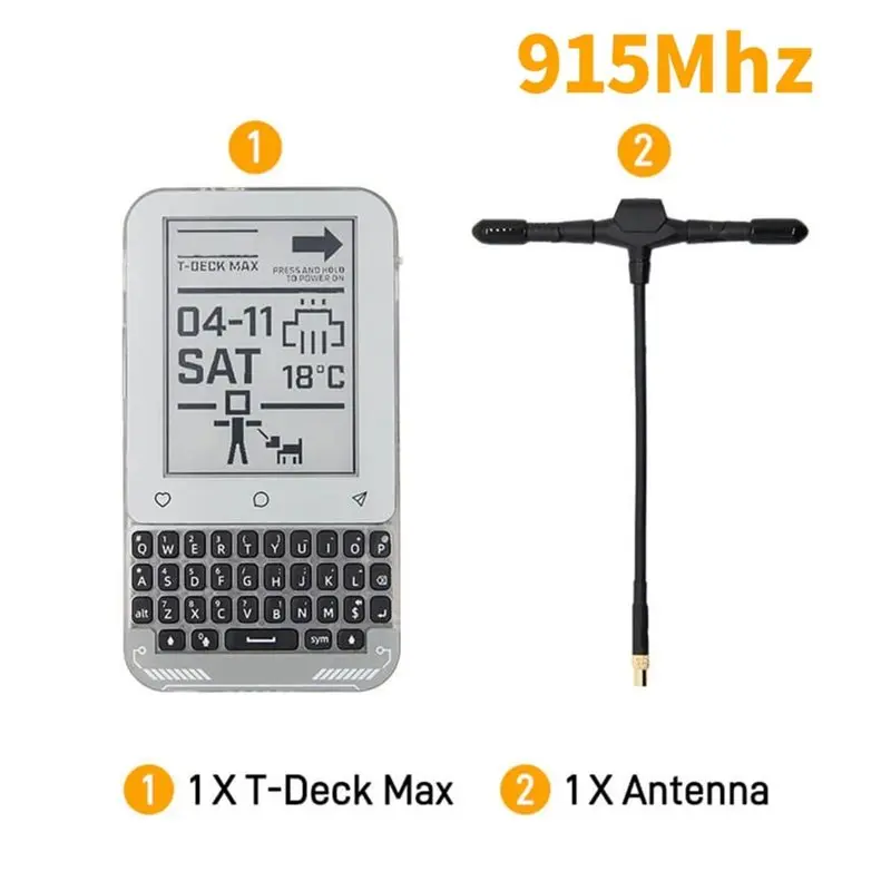Фото FEDI-Lora SX1262 915 МГц T-Deck Max 3.1-дюймовый сенсорный E-Paper дисплей с антенной, Wi-Fi 2.4 ГГц и Bluetooth 5 (LE), модуль обучения ИИ, приемопередатчик №5
